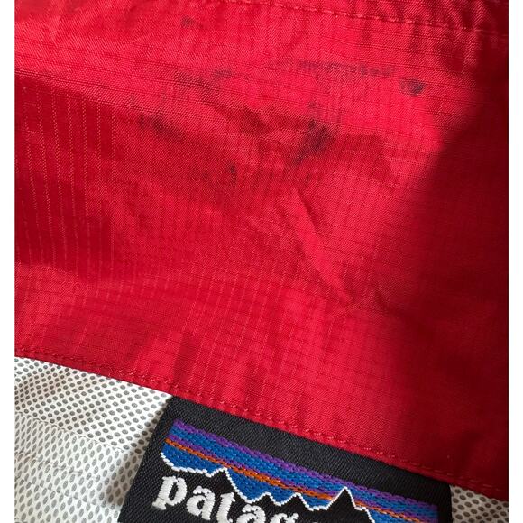 Patagonia Torrentshell Red Hooded Raincoat Trench Jacket Women’s Small - Picture 12 of 12